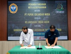 PT. PIM dan Kajati Aceh Tandatangani Nota Kesepahaman Bersama