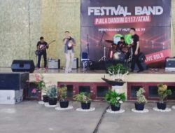 Sapien Juarai Festival Band Piala Dandim 0117/Atam 2022