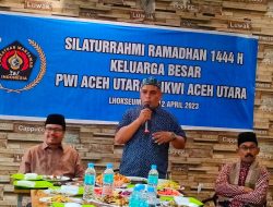 PWI dan IKWI Aceh Utara Sukses Gelar Buka Puasa Bersama, Abdul Halim: Terimakasih Pak Azwardi 