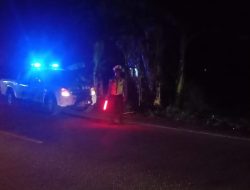 Polantas Lhokseumawe Patroli Malam Hari di Jalan Medan – Banda Aceh