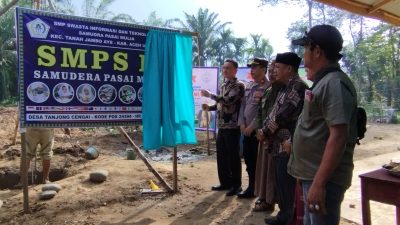 Jamaluddin Resmikan SMPS-IT Samudera Pasai Mulia di Tanah Jambo Aye 