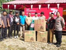 Sambut HUT Bhayangkara Ke-77, Polres Aceh Selatan Gelar Bakti Sosial 