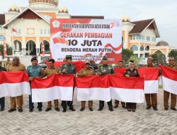 Menyambut HUT RI Ke-78, Pemkab Aceh Utara Luncurkan 10 Juta Bendera 