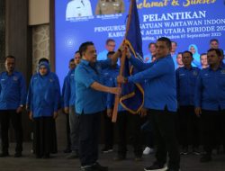 Ratusan Tamu Undangan Menyaksikan Pelantikan PWI Aceh Utara Periode 2023-2026