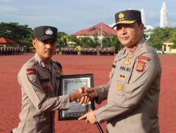 Bhabinkamtibmas Polsek Tapaktuan Terima Penghargaan dari Kapolda Aceh 