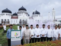 Bank Aceh Resmikan Air Mancur dan Taman Peusijuk Hati MRB