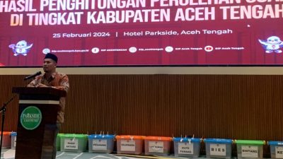KIP Aceh Tengah Lakukan Rapat Pleno Terbuka Rekapitulasi Secara Langsung Melalui YouTube