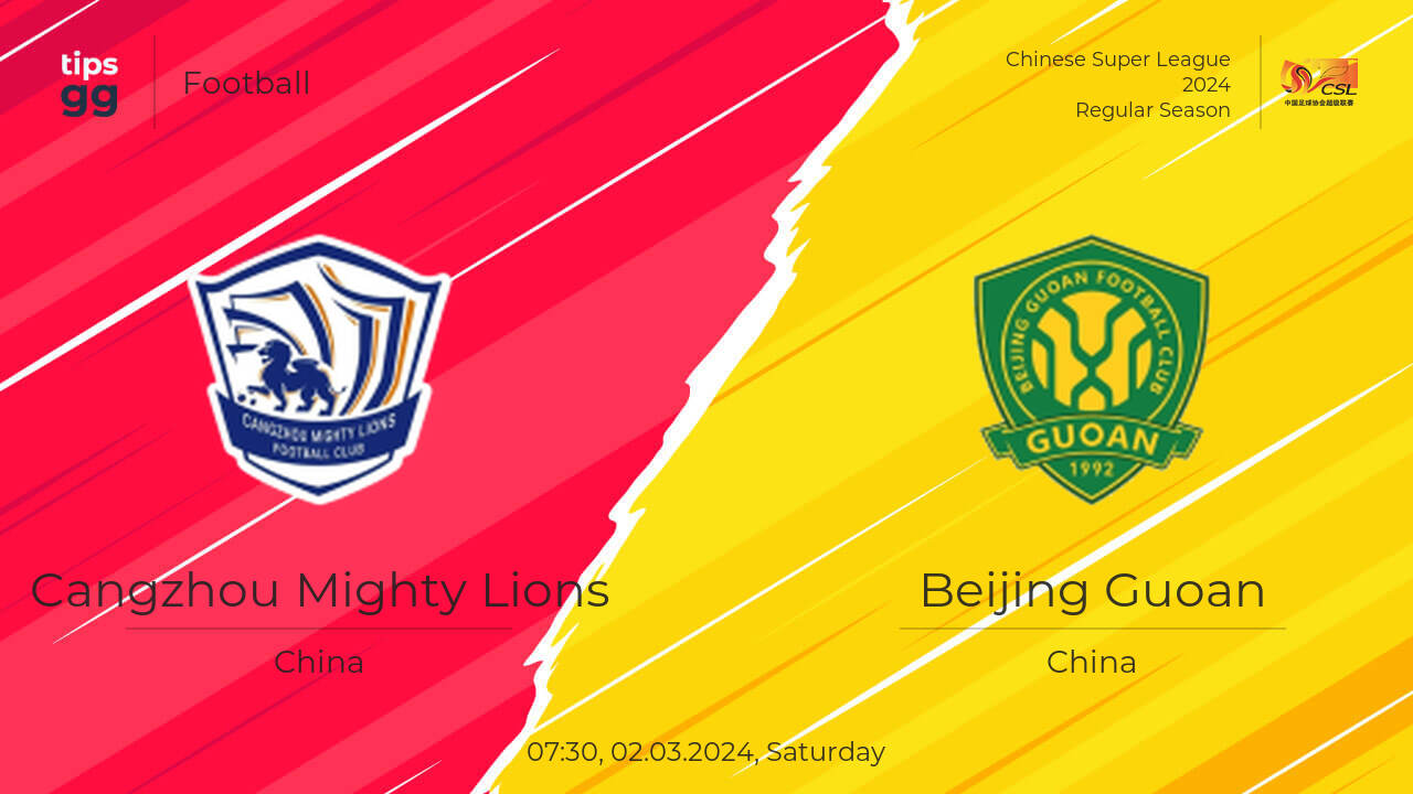 Cangzhou vs Beijing Guoan