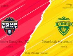 Prediksi Gimcheon vs Jeonbuk Hyundai, K-League 17 Maret 2024