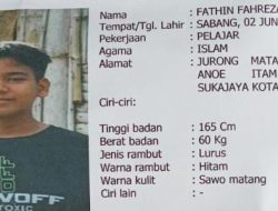 Fathin Fahreza Pergi Dari Rumahnya Gampong Anoi Itam Sabang, Mohon Bantuan Bagi Yang Melihatnya