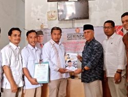 Mantan Bupati Shabela,AB, Daftarkan Diri Ke Partai Gerindra