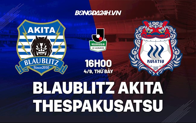 Blaublitz Akita vs Thespa Kusatsu