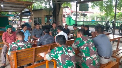 Danramil 14/Tja Gelar Silahturahmi dengan Awak Media