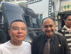 Fachrul Razi Bertemu Ketua Harian DPP Gerindra Sufmi Dasco di Korsel 