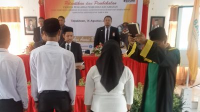 54 Anggota Panwascam Se-Aceh Selatan Dilantik 