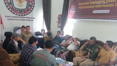 Empat Pasangan Calon Bupati/Wakil Bupati Bener Meriah Siap Daftar ke KIP, Ini Jadwalnya 