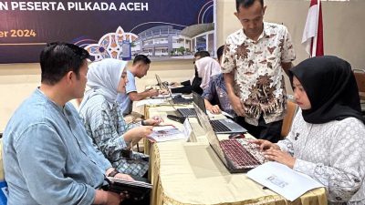 Usai Mendaftar Ke KIP, Pasangan HAMAS Tes Kesehatan di RSUDZA Banda Aceh 
