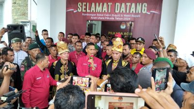 Ayah Wa-Panyang Mendaftar, Disambut Oleh Komisioner KIP Aceh Utara