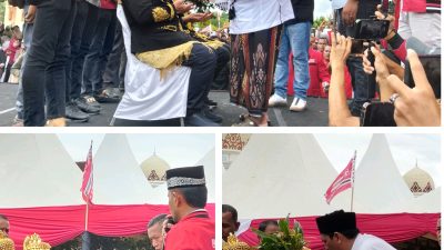 Ayah Wa-Panyang di Peusijuek oleh Ulama Kharismatik Aceh