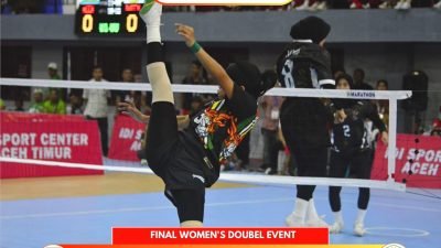 Tim Putri Sepak Takraw Aceh Juara 1, Kalahkan Jambi 2-0 di PON XXI Aceh-Sumut