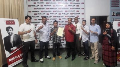 Ketua DPA Laskar Panglima Nanggroe Terima SK Relawan Pemenangan dari Mualem Center