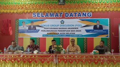 FGD-II PPA di Aceh Selatan: DPRK Harus Segera Sahkan Qanun