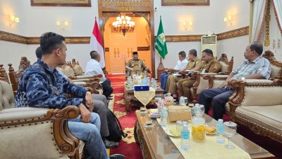 SPS Aceh Audiensi dengan Pj Gubernur Terkait HUT dan Rakernas