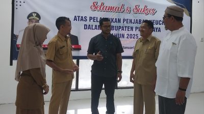 Tiga Pegawai DPMPTSP Nakertrans Pidie Jaya Dilantik Sebagai Pj Geuchik