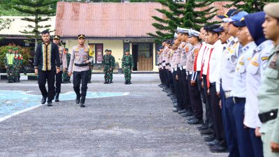 Kapolres Bener Meriah Didampingi Asisten I Pimpin Apel Gelar Pasukan Operasi Ketupat Seulawah 2025