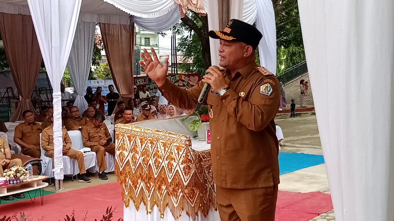 Pidato Bupati Aceh Utara H. Ismail A Jalil, SE.,MM (Ayah Wa) usai Launching BLUD Puskesmas dihadapan kepala Puskesmas dan Forkopimda Aceh Utara yang berlangsung di Puskesmas Lhokseukon, Selasa, (22/4).
