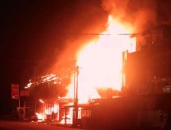 Lima Ruko di Tualang Baro Ludes Dilalap Sijago Merah, Enam Meninggal Terbakar