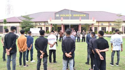 Polres Bireuen Gelar Deklarasi Pembubaran Geng Motor