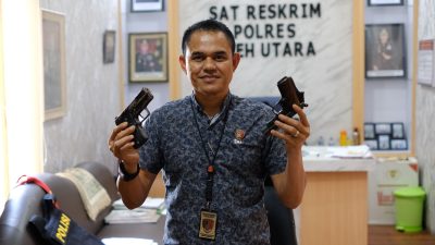 Kerjasama dengan DPO, Dua Senpi Diamankan Polisi Aceh Utara 