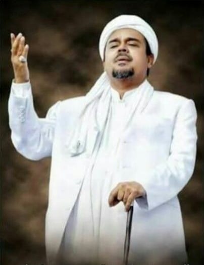 Imam besar Habib Muhammad Rizieq Syihab.