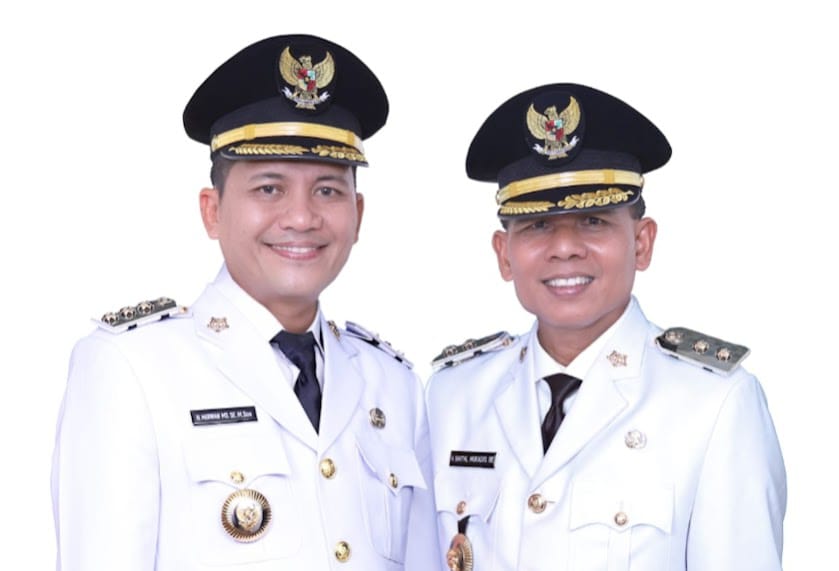 Bupati Asel H Mirwan MS dan Wabup H. Baital Mukadis.(Foto/mediaaceh.co.id/istimewa).