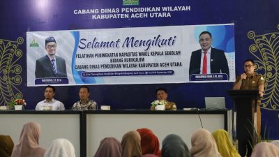 Cabdindik Aceh Utara Gelar Workshop Peningkatan Kapasitas Wakil Kepala Sekolah Bidang Kurikulum