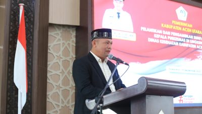 Bupati Ayah Wa Lantik dan Mutasikan Puluhan Kepala Puskesmas di Aceh Utara, Ini Namanya