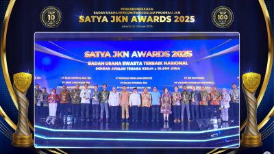 BPJS Kesehatan RI Berikan Award Kesetiaan kepada  110 Perusahaan Paling Patuh Bayar Iuran