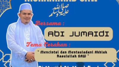 Peringatan Maulid Nabi Muhammad SAW, Gampong Tepi Air  Tampilkan Grup Zikir Serullah  