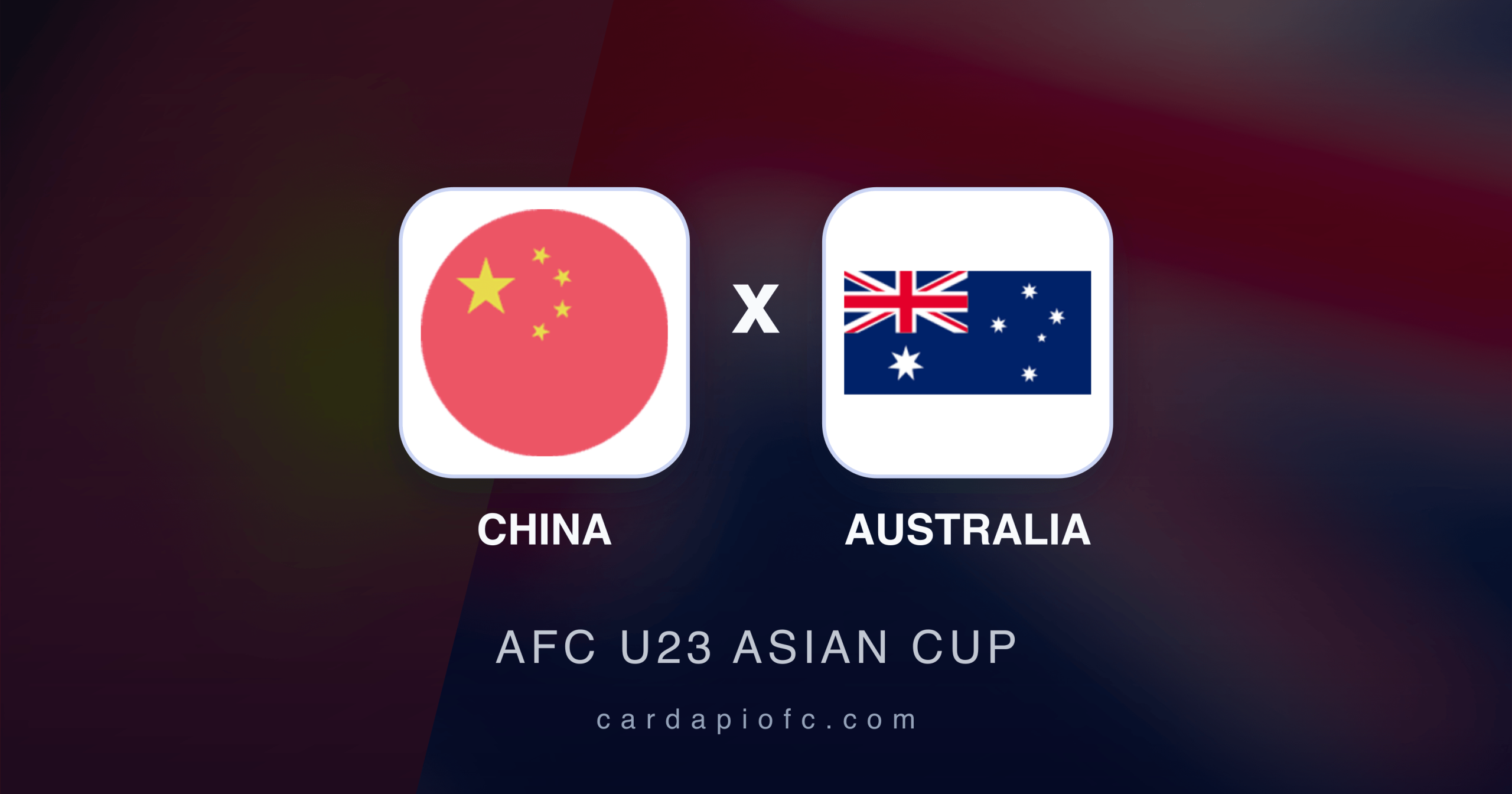 Tiongkok U-23 vs Australia U-23