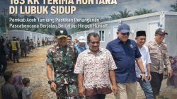 163 KK Terima Huntara di Lubuk Sidup