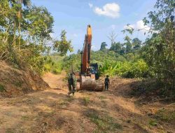 TMMD Aceh Tamiang Buka Jalan 12 Kilometer Tembus Kawasan Hutan