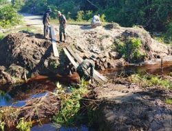 TNI Bangun Jembatan Aramco di Kawasan Terpencil 