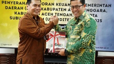 Pemkab Aceh Tengah Serahkan LKPD Tahun 2025 ke BPK RI