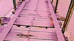 Jembatan Gantung Koto Indarung Nyaris Ambruk