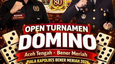 Terbuka untuk Umum, Turnamen Domino PWI–Polres Bener Meriah Siapkan Hadiah Fantastis