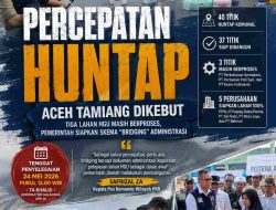 Percepatan Huntap Pascabencana Aceh Tamiang Dikebut