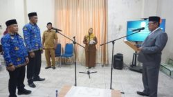 Plt Sekda Aceh Timur Lantik Dua Pejabat Administrator Disdikbud