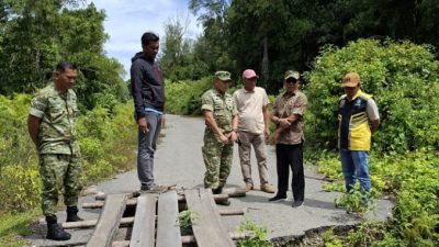 Wabup Aceh Selatan dan Dandim Tinjau Lokasi Jembatan Bailey Trumon-Bulohseuma
