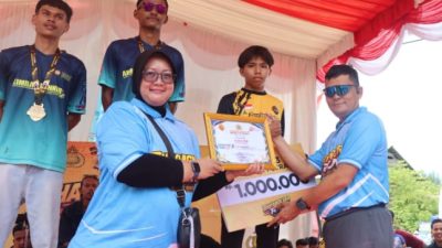 Muzakir dan Tri Susanti Sirait Juara Bhayangkara Run Aceh Selatan 